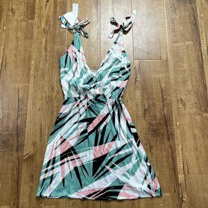 Womens NWT The Bikini lab dress size xsmall xs multicolor Tropical Swim Vacation